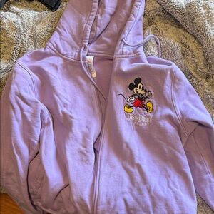 Disney Lavender Hoodie with Mickey Mouse